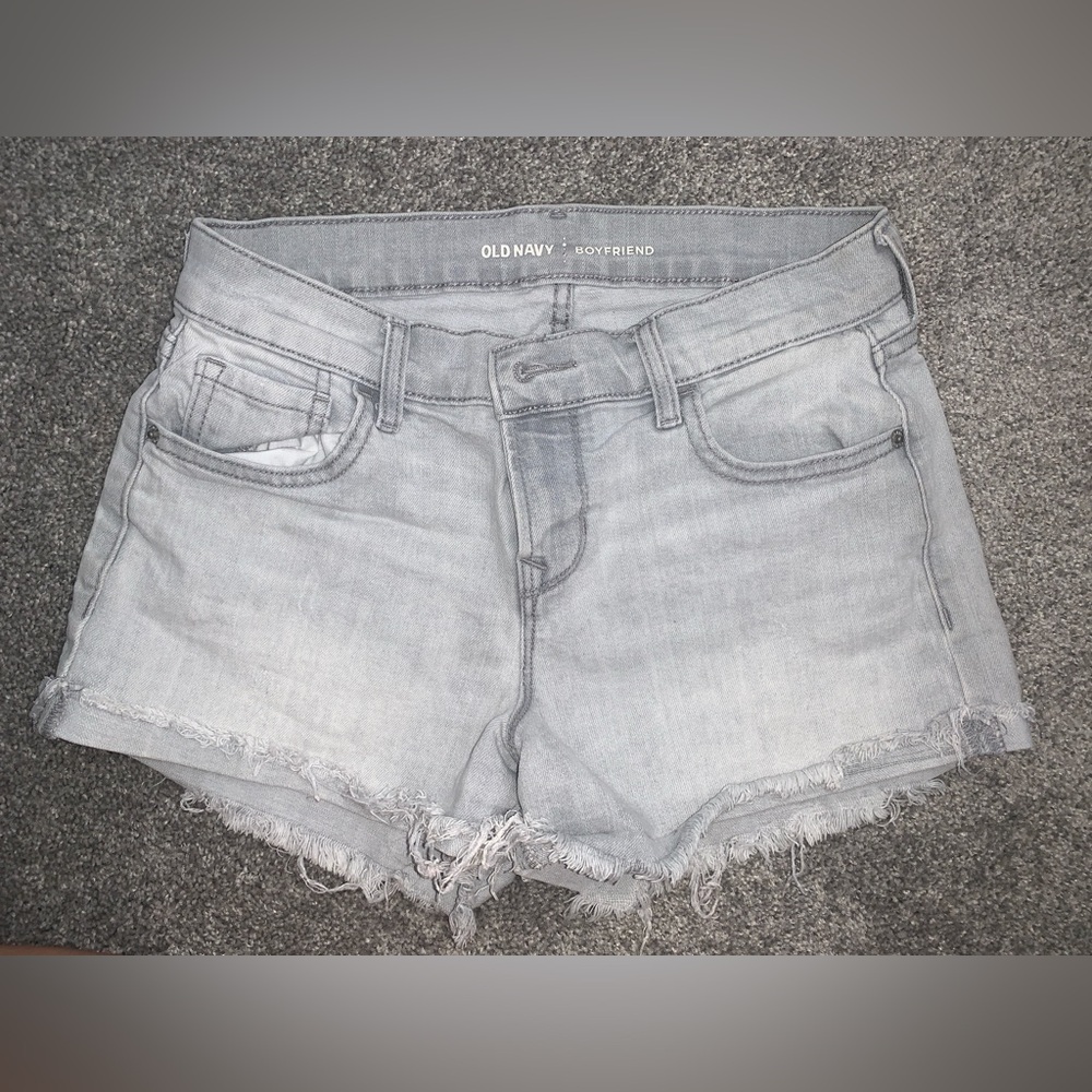 Old Navy Gray Jean Shorts Casual Style